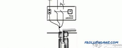 Схема на свързване на потопяемата помпа - Свързване на акумулатора към помпата