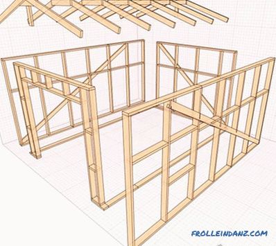 Дървен гараж го направи сам - как да се направи + схеми, снимка