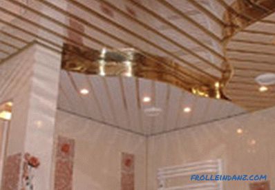Видове и видове окачени тавани върху дизайна и материалното производство