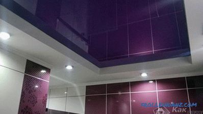 Дизайн на опънати тавани в банята