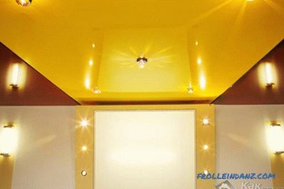 Дизайн на опънати тавани в банята