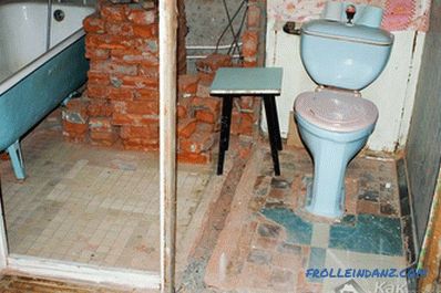 Реконструкция на баня - как да се направи реконструкция в банята (+ снимка)