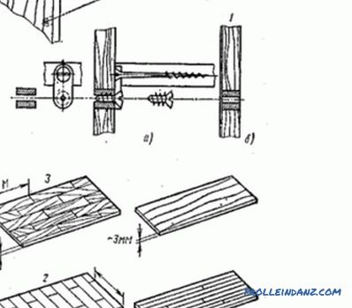Дървените дървени стълбички от дървен материал и OSB