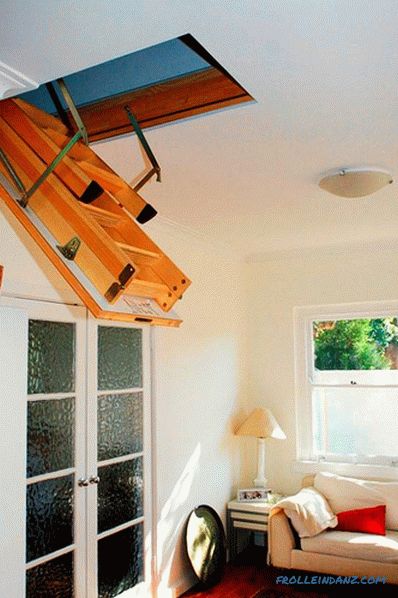 Как да направите стълба на тавана с собствени ръце