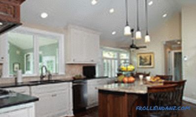 Полилеи за кухнята - снимки на лампи в интериора на различни стилове