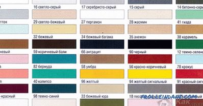 Как да изберем цвят на фугата - съвети за избор на цветна гравирана течност + цветна диаграма