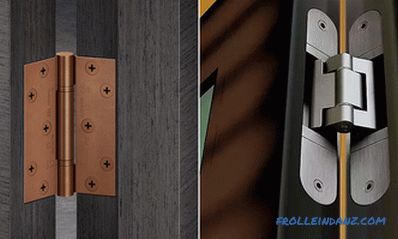 Видове панти на вратите, тяхната разлика и дизайнерски характеристики + Снимка