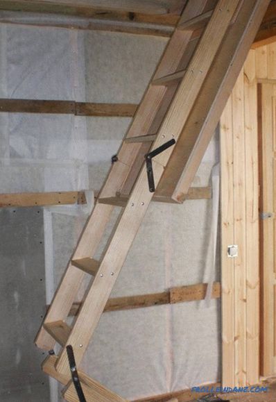 Тавански стълби със собствените си ръце - стълба към тавана