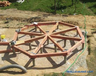 Octagon gazebo го направи сам - как да се изгради