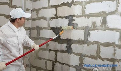 Как да се замаже стените на блока от пяна