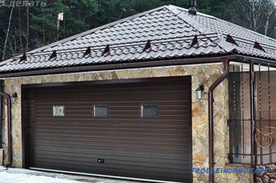 Покривът на гаража със собствените си ръце - как да се направи odnopatnuyu, фронтон