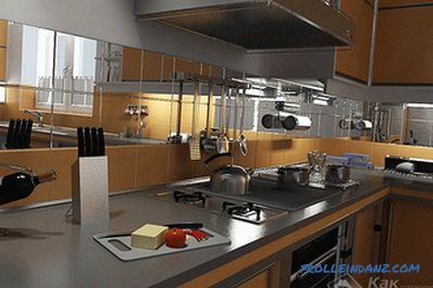 Дизайнът на стените в кухнята - в детайли за дизайна на кухненската стена + снимка