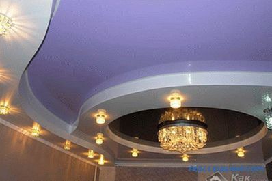 Двустепенният окачен таван прави сам