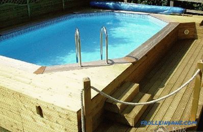 Дървен басейн го направи сам - как да се изгради