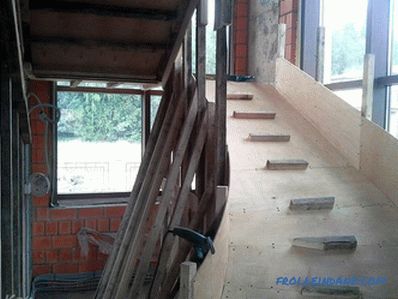 Монолитно стълбище - самостоятелно стълбище (+ снимки)