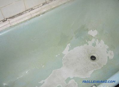 Как да нарисуваме баня от чугун - боядисване на чугунена баня