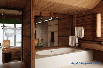 Дървен таван в банята го направете сами
