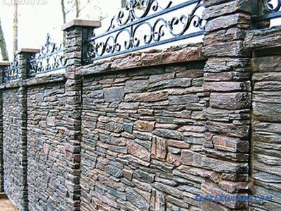 Ограда от камък със собствените си ръце