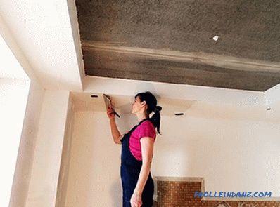 Подравнете тавана със собствените си ръце - подравнете повърхността на тавана (+ снимки)