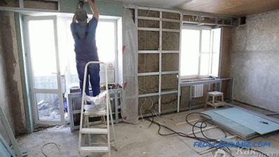 False стена от гипсокартон - изграждане на стена от гипсокартон
